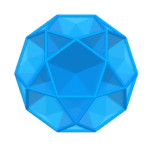 An icosidodecahedron